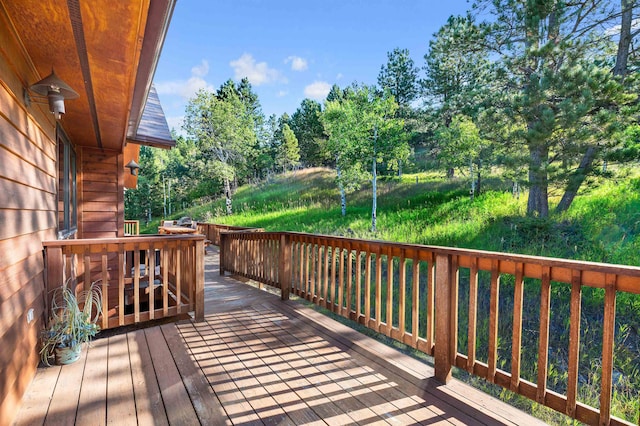 view of wooden terrace