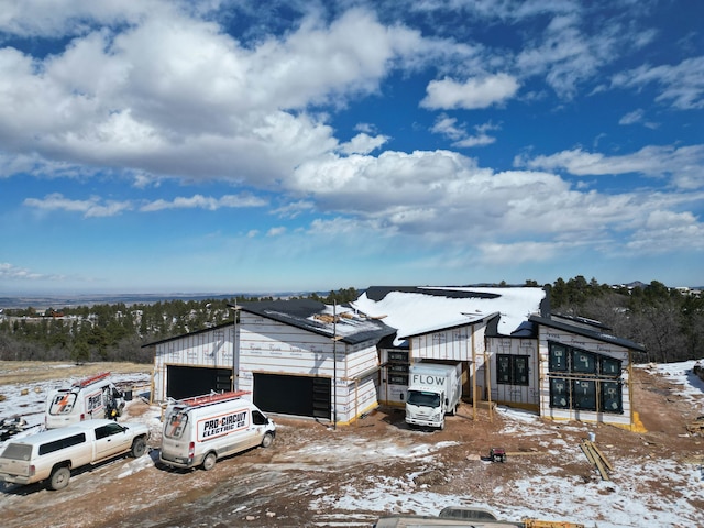 property under construction featuring a garage