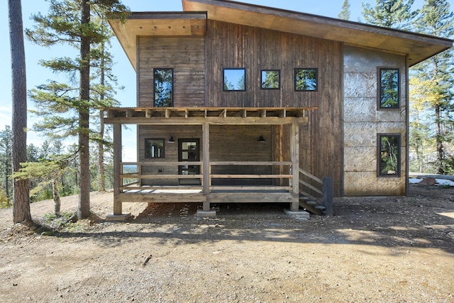 view of rear view of property