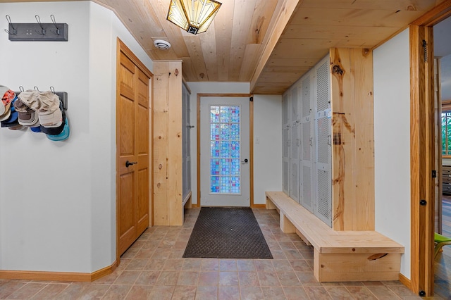 view of tiled foyer