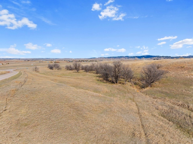 bird's eye view with a rural view