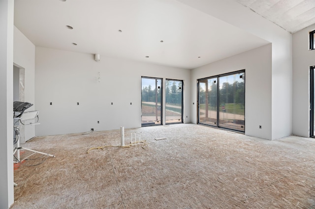 view of unfurnished living room