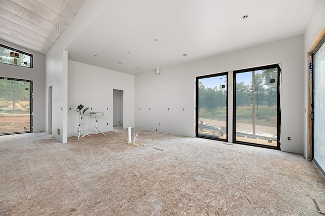 view of unfurnished living room