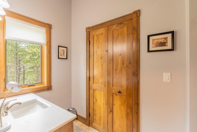 bathroom with vanity