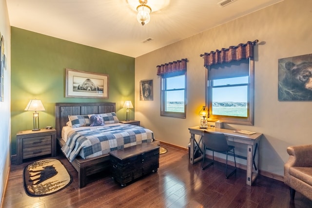 bedroom featuring hardwood / wood-style flooring