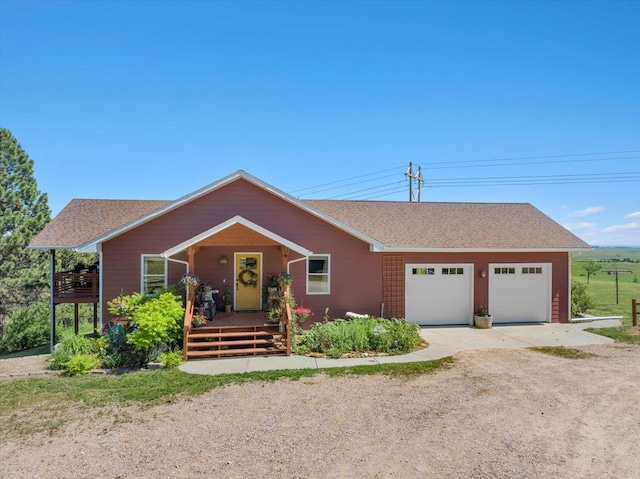 ranch-style house with a garage