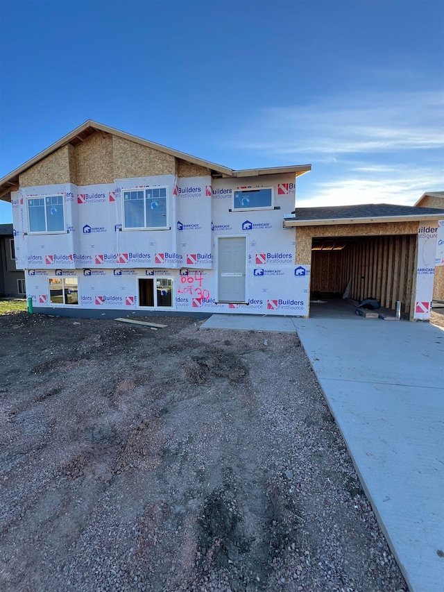 view of property under construction