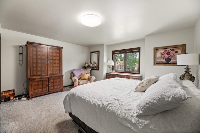 bedroom with carpet floors