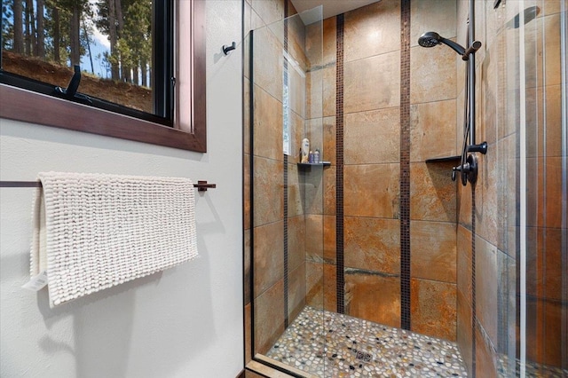 bathroom with an enclosed shower