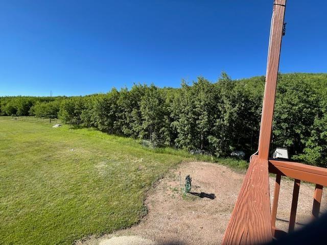 view of yard with a rural view