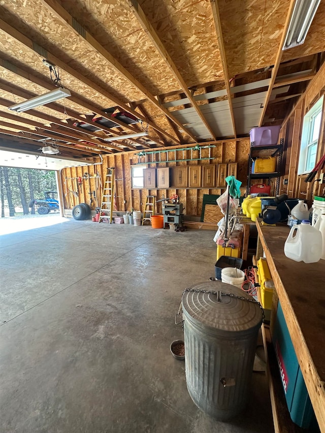 misc room featuring concrete floors