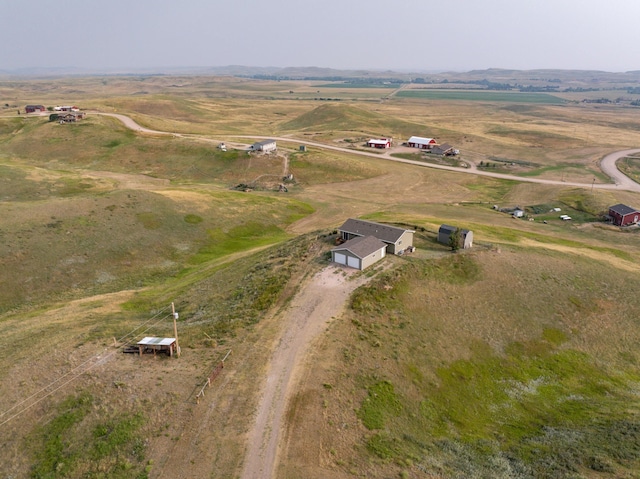 bird's eye view featuring a rural view