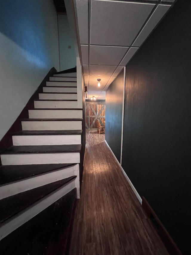 hallway featuring hardwood / wood-style floors