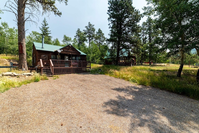 exterior space with a deck