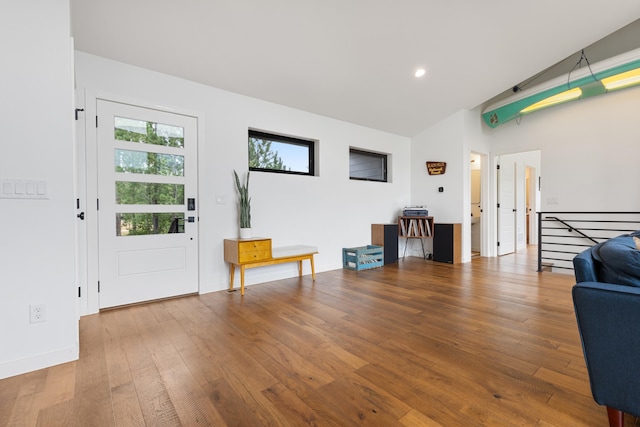 interior space with wood-type flooring