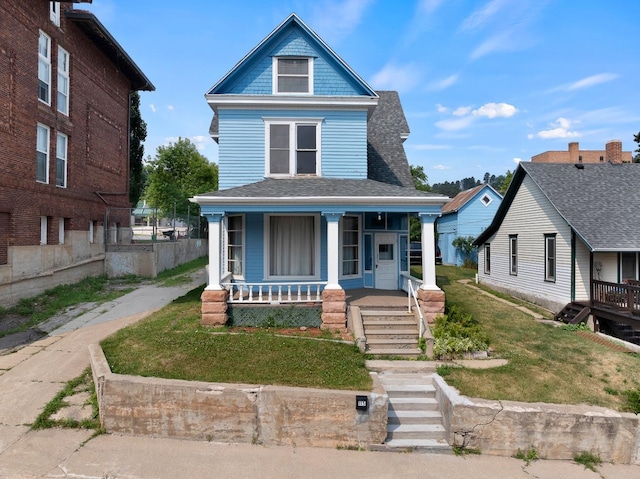 view of front of house featuring a porch