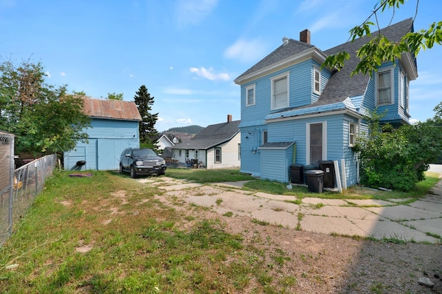 view of rear view of property