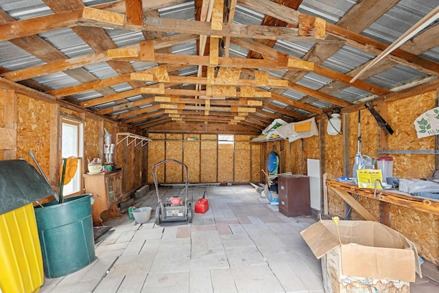 storage area featuring a garage