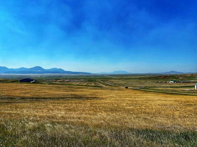 mountain view with a rural view