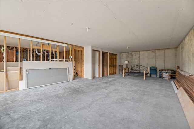 interior space with concrete flooring