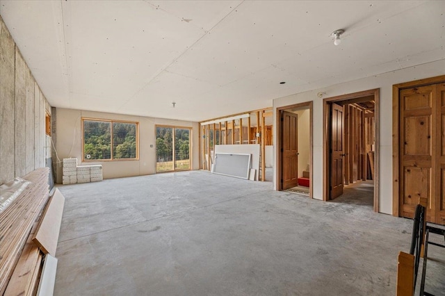 interior space with concrete flooring