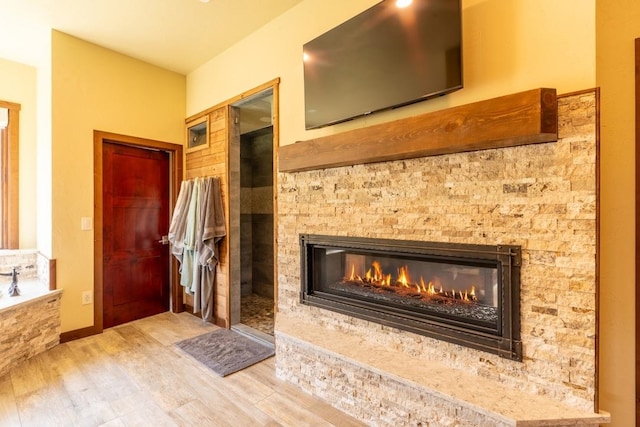 interior space featuring hardwood / wood-style floors