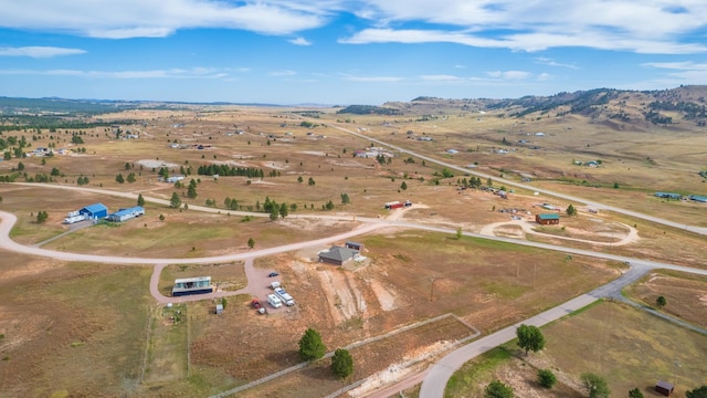 bird's eye view featuring a rural view