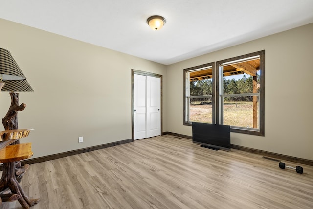 interior space featuring light hardwood / wood-style floors