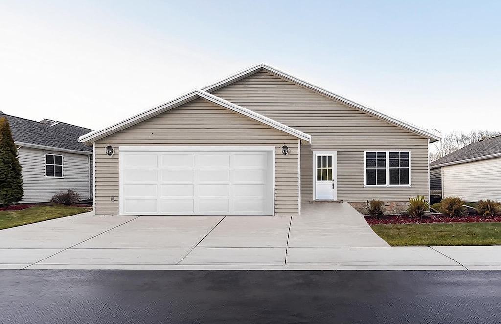 ranch-style house with a garage