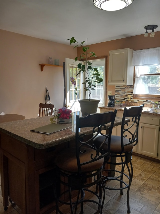 dining room with a wealth of natural light