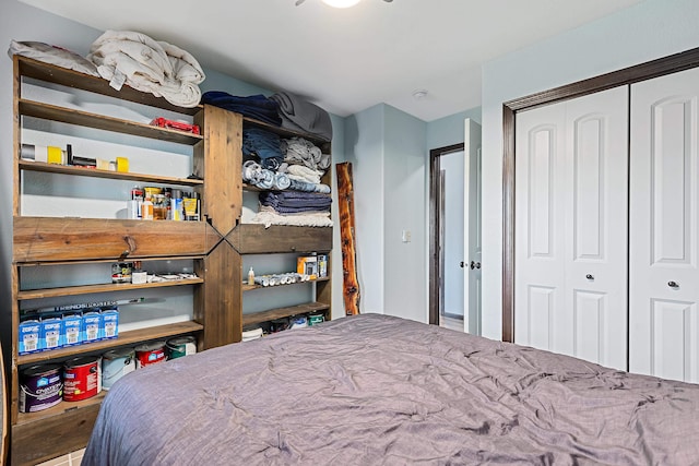 bedroom featuring a closet