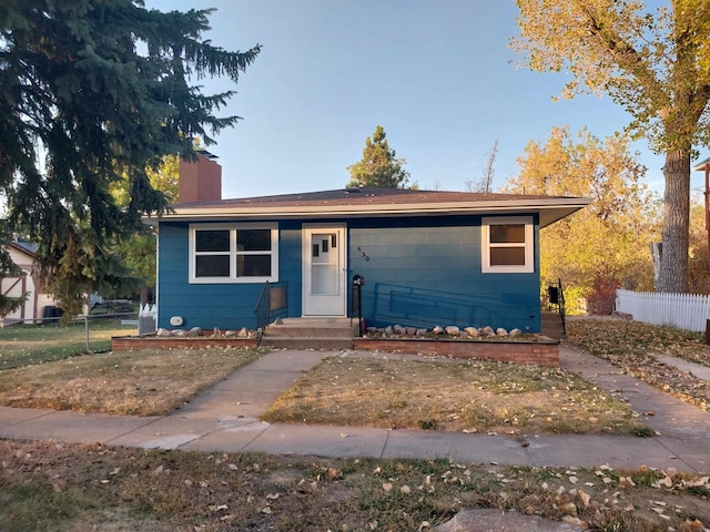 view of front of home