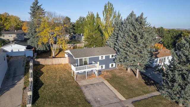 birds eye view of property