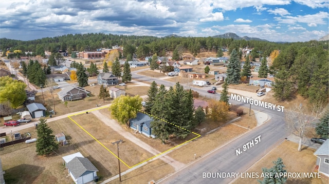 birds eye view of property