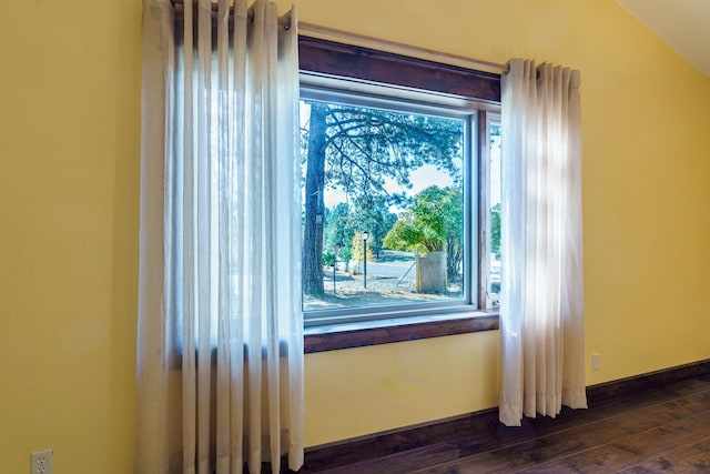 interior details featuring hardwood / wood-style flooring