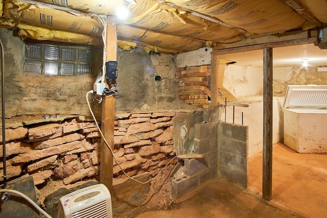 view of basement