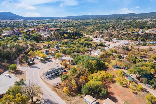 aerial view featuring a mountain view