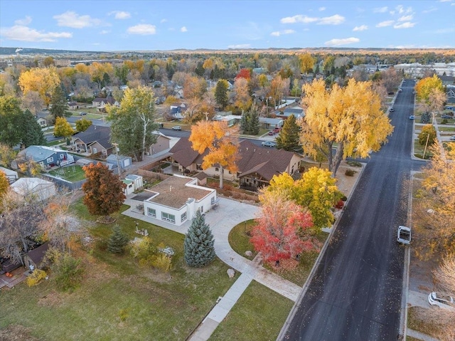 aerial perspective of suburban area