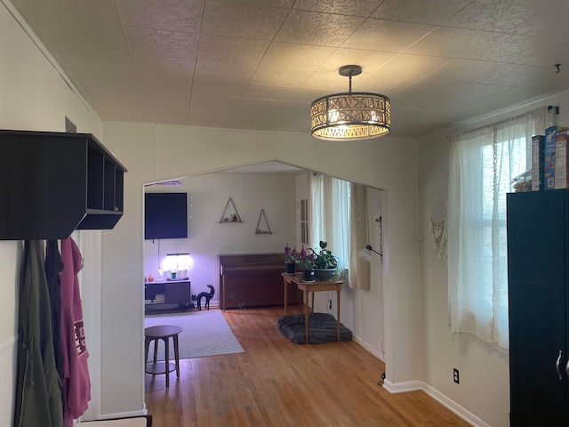 hallway featuring hardwood / wood-style floors