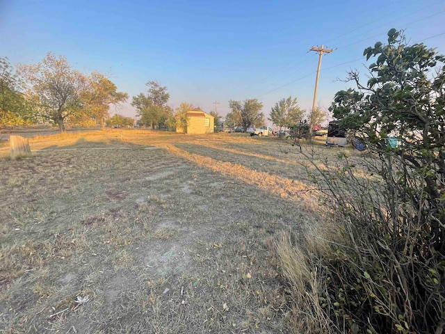 view of street featuring a rural view