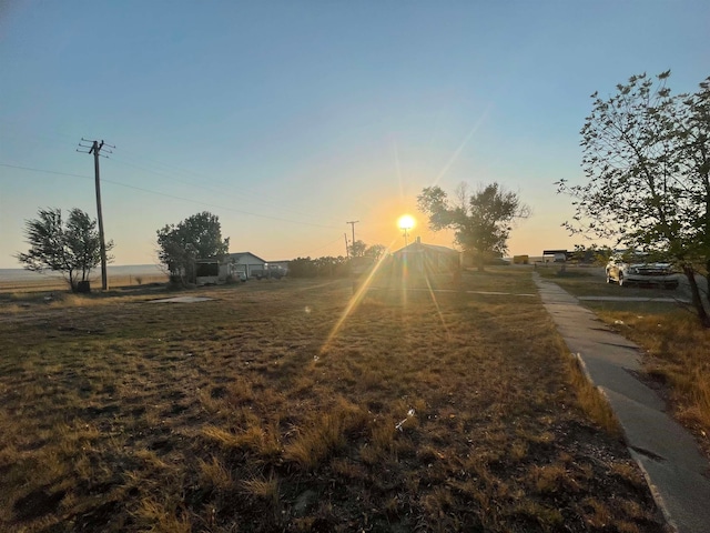 view of street featuring a rural view