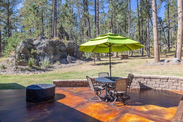 view of patio