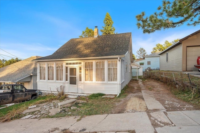 view of side of property