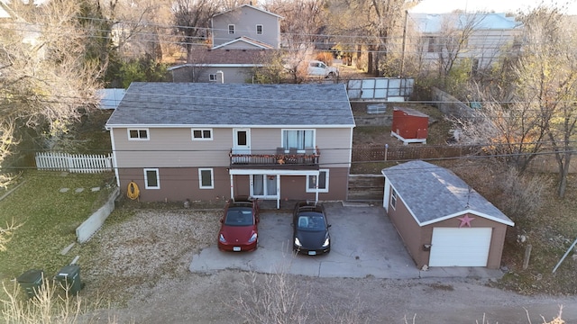 birds eye view of property