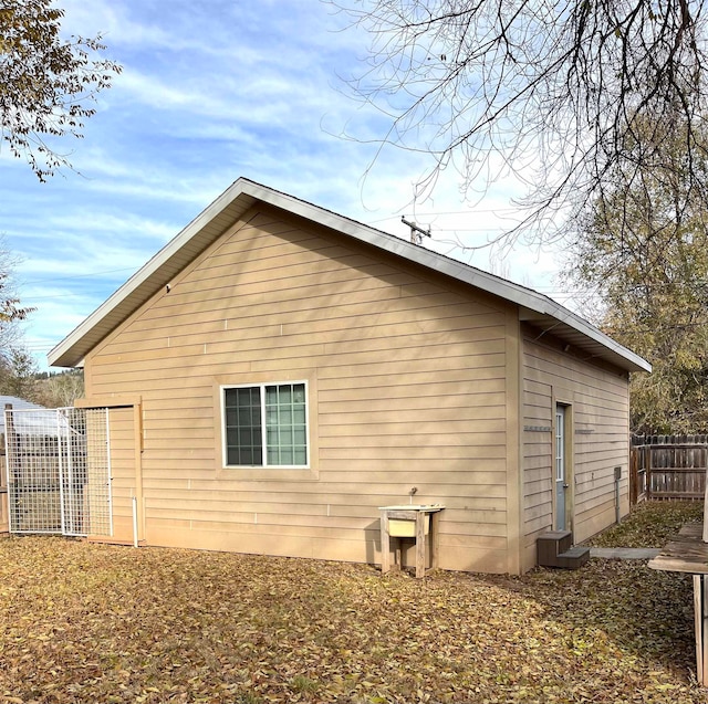 view of home's exterior