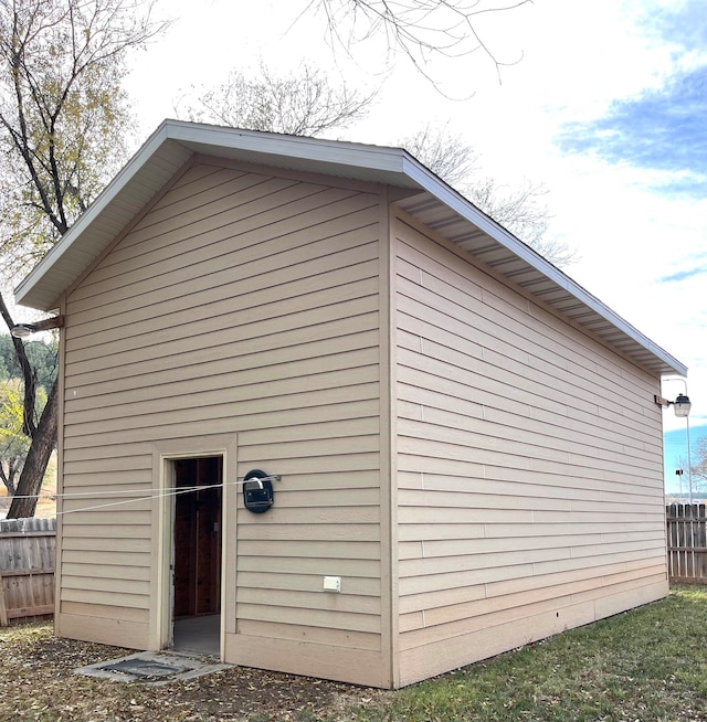 view of side of property