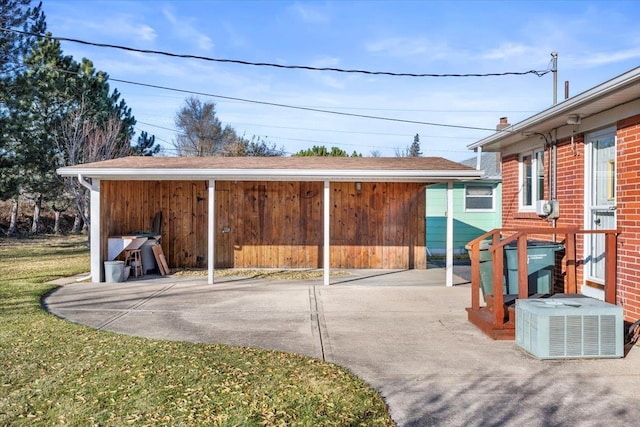 exterior space with central AC unit