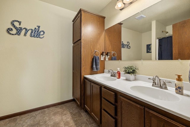 bathroom featuring vanity