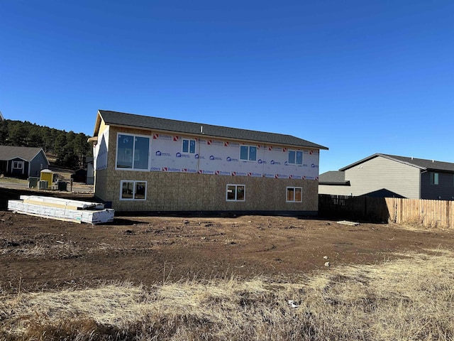 view of back of property