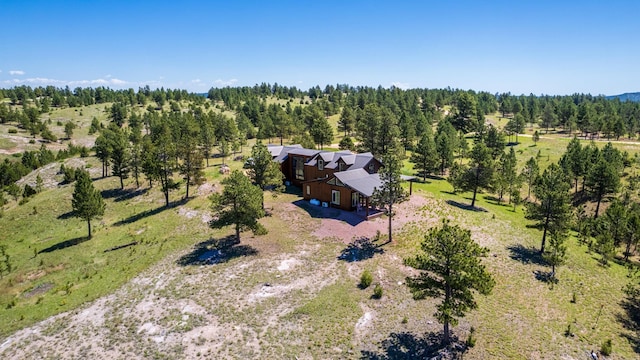 bird's eye view with a rural view